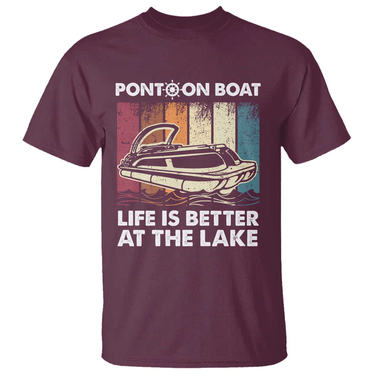 Pontoon Boat T Shirt Life Is Better At The Lake