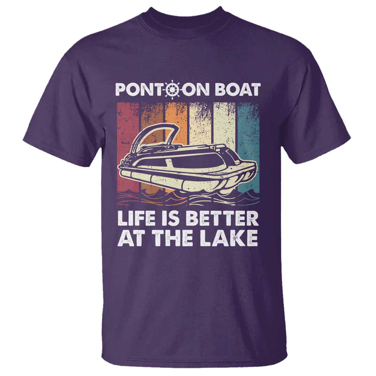 Pontoon Boat T Shirt Life Is Better At The Lake