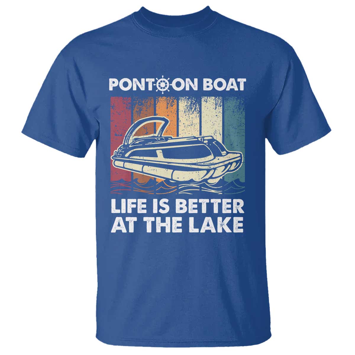 Pontoon Boat T Shirt Life Is Better At The Lake
