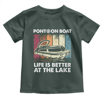 Pontoon Boat Toddler T Shirt Life Is Better At The Lake