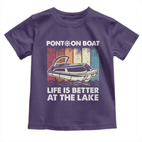 Pontoon Boat Toddler T Shirt Life Is Better At The Lake