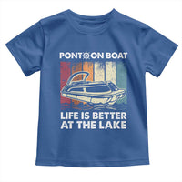 Pontoon Boat Toddler T Shirt Life Is Better At The Lake