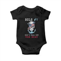 Funny Pirate Rule Baby Onesie Don't Fall Off The Boat
