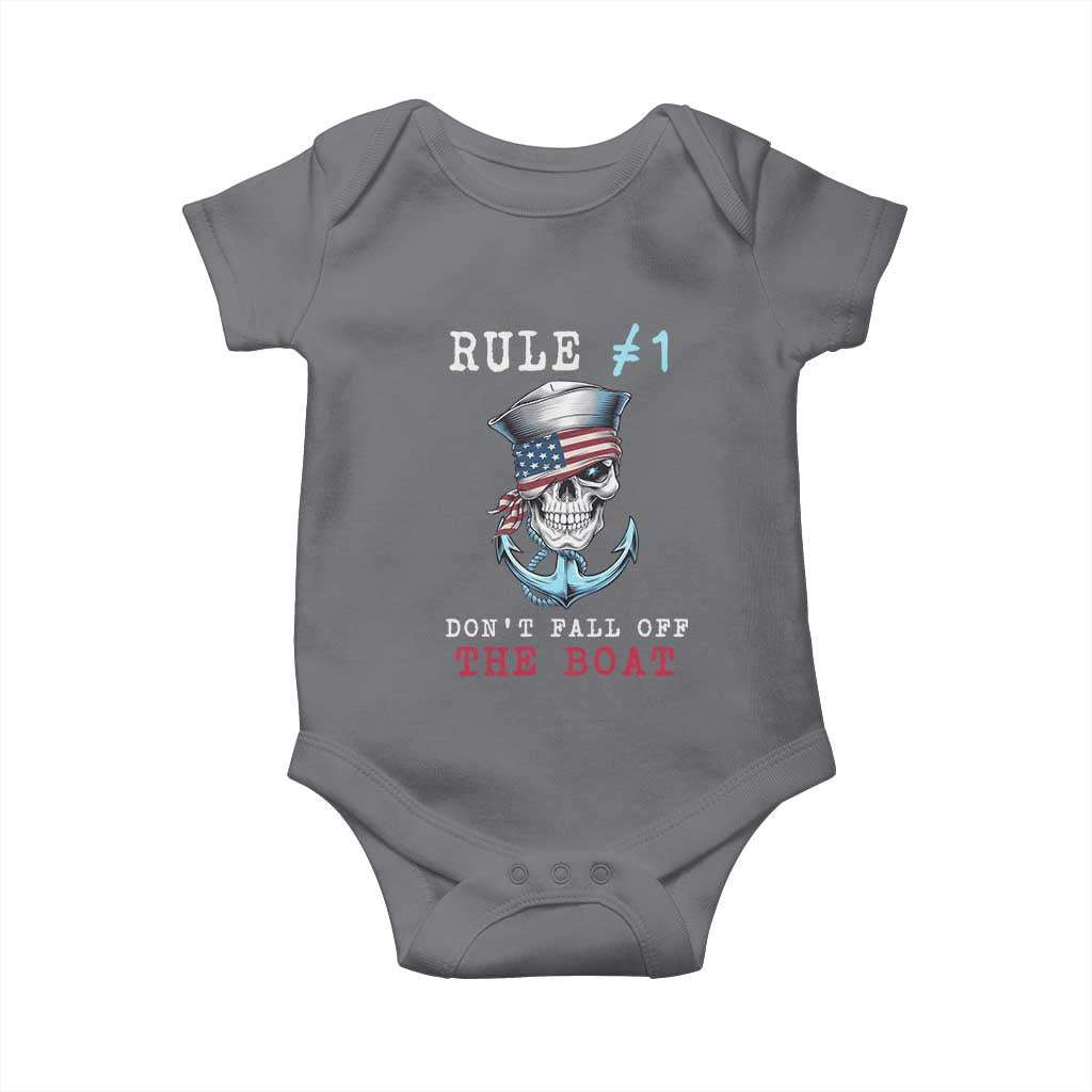 Funny Pirate Rule Baby Onesie Don't Fall Off The Boat