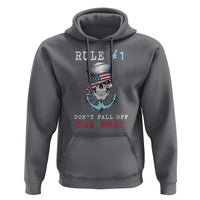 Funny Pirate Rule Hoodie Don't Fall Off The Boat
