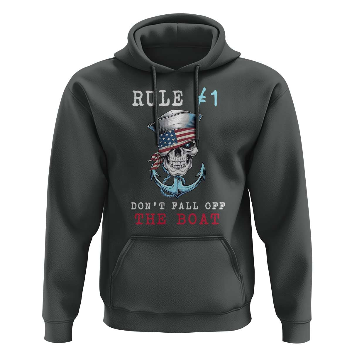 Funny Pirate Rule Hoodie Don't Fall Off The Boat
