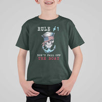 Funny Pirate Rule T Shirt For Kid Don't Fall Off The Boat