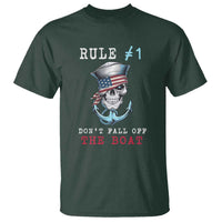 Funny Pirate Rule T Shirt Don't Fall Off The Boat