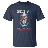 Funny Pirate Rule T Shirt Don't Fall Off The Boat