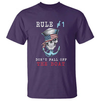 Funny Pirate Rule T Shirt Don't Fall Off The Boat