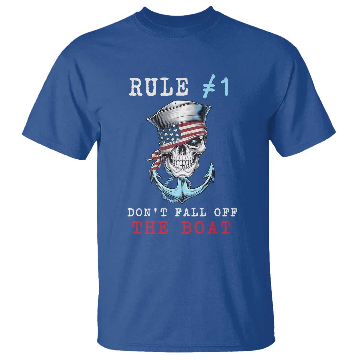Funny Pirate Rule T Shirt Don't Fall Off The Boat