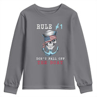 Funny Pirate Rule Youth Sweatshirt Don't Fall Off The Boat