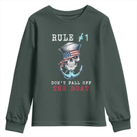 Funny Pirate Rule Youth Sweatshirt Don't Fall Off The Boat