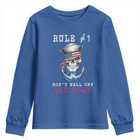 Funny Pirate Rule Youth Sweatshirt Don't Fall Off The Boat