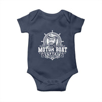 Vintage Motor Boat Captain Baby Onesie