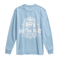 Vintage Motor Boat Captain Long Sleeve Shirt