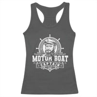 Vintage Motor Boat Captain Racerback Tank Top