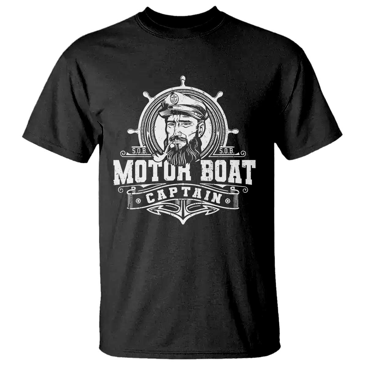 Vintage Motor Boat Captain T Shirt