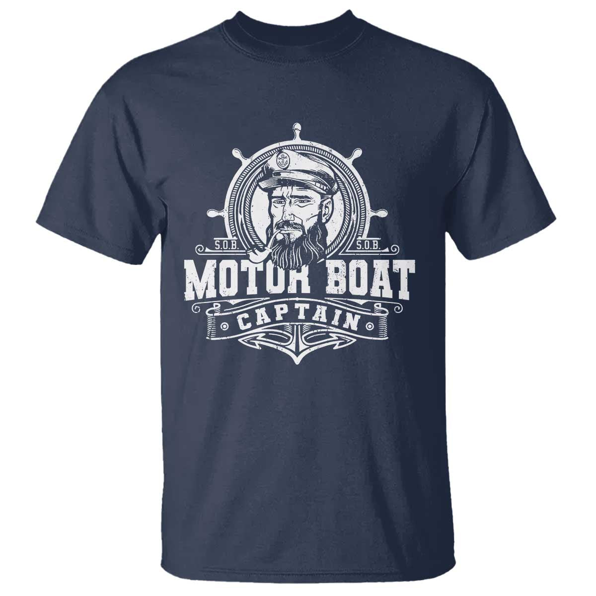 Vintage Motor Boat Captain T Shirt