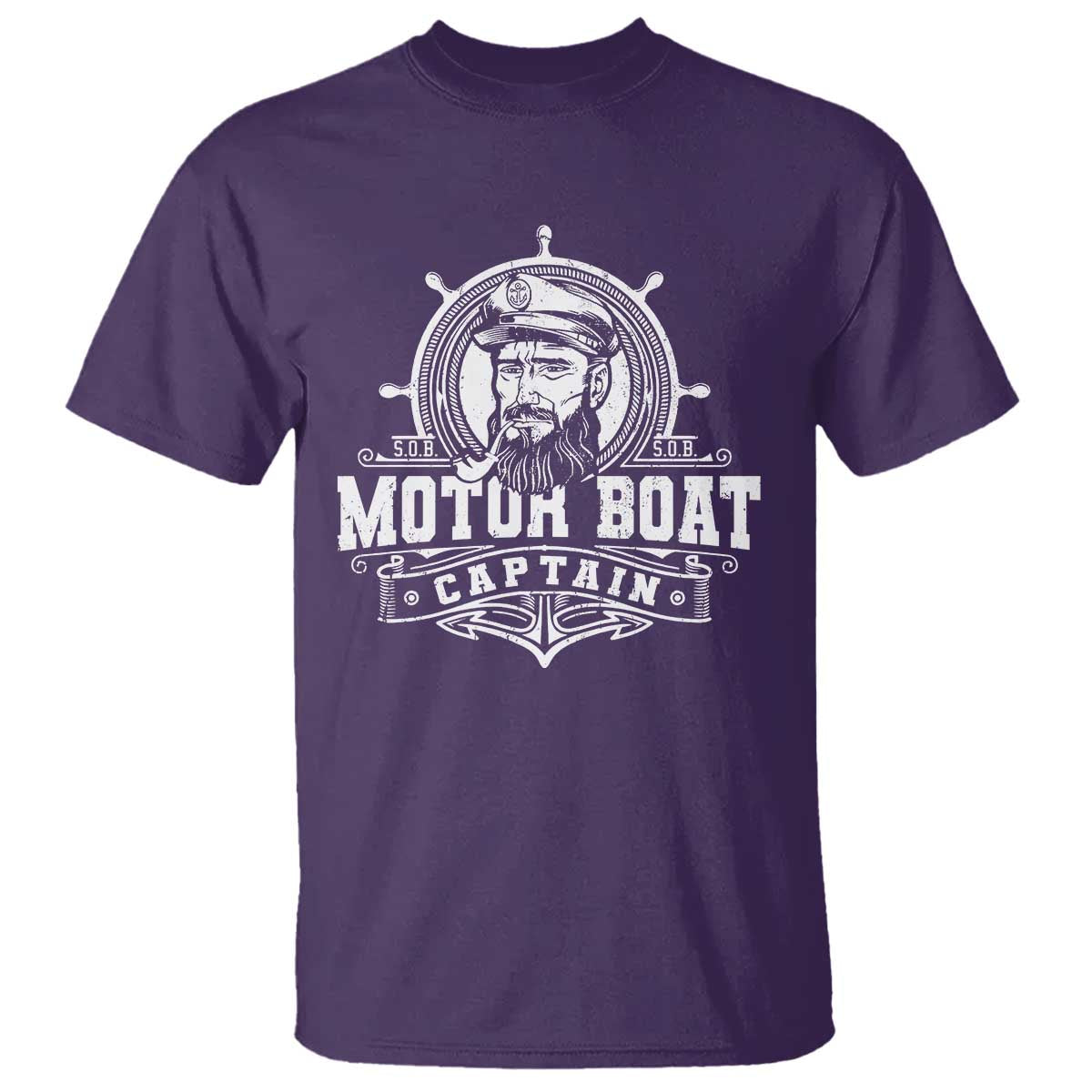 Vintage Motor Boat Captain T Shirt