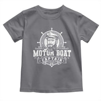 Vintage Motor Boat Captain Toddler T Shirt