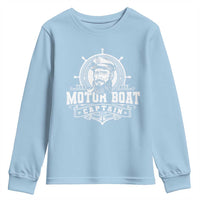 Vintage Motor Boat Captain Youth Sweatshirt