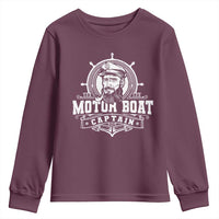 Vintage Motor Boat Captain Youth Sweatshirt