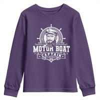 Vintage Motor Boat Captain Youth Sweatshirt