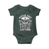 Motor Boat Captain Baby Onesie Patriotic American Flag