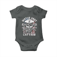 Motor Boat Captain Baby Onesie Patriotic American Flag