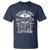 Motor Boat Captain T Shirt Patriotic American Flag