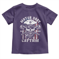 Motor Boat Captain Toddler T Shirt Patriotic American Flag