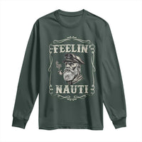 Boat Captain Long Sleeve Shirt Feelin Nauti Pontoon Sailing Sailor
