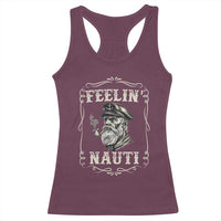 Boat Captain Racerback Tank Top Feelin Nauti Pontoon Sailing Sailor