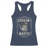 Boat Captain Racerback Tank Top Feelin Nauti Pontoon Sailing Sailor