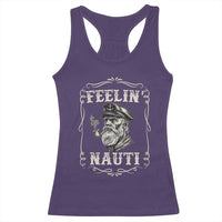 Boat Captain Racerback Tank Top Feelin Nauti Pontoon Sailing Sailor