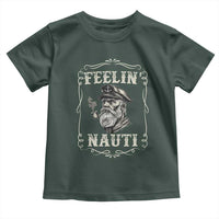 Boat Captain Toddler T Shirt Feelin Nauti Pontoon Sailing Sailor