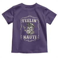 Boat Captain Toddler T Shirt Feelin Nauti Pontoon Sailing Sailor