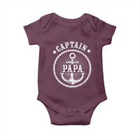 Captain Papa Baby Onesie Lake Sailor Boating