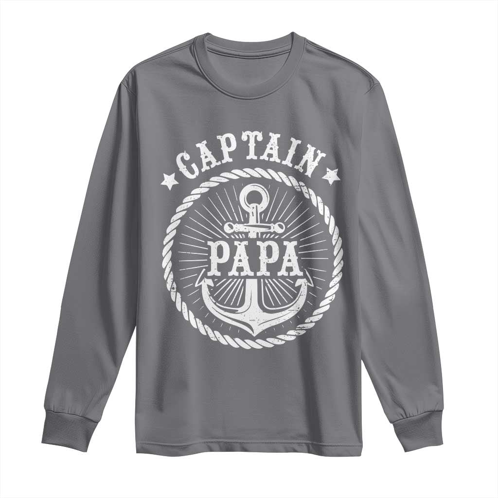 Captain Papa Long Sleeve Shirt Lake Sailor Boating