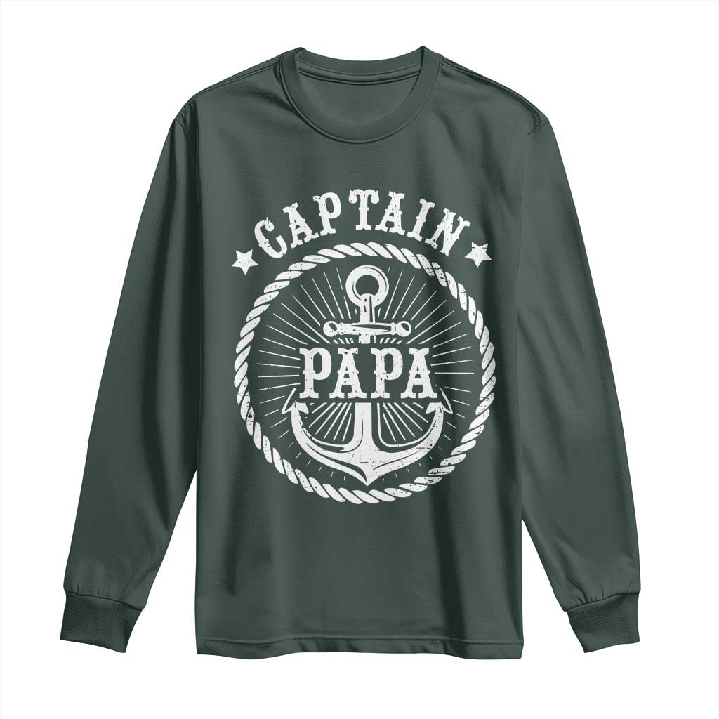 Captain Papa Long Sleeve Shirt Lake Sailor Boating