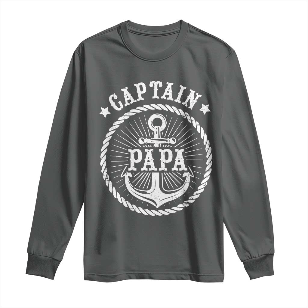 Captain Papa Long Sleeve Shirt Lake Sailor Boating