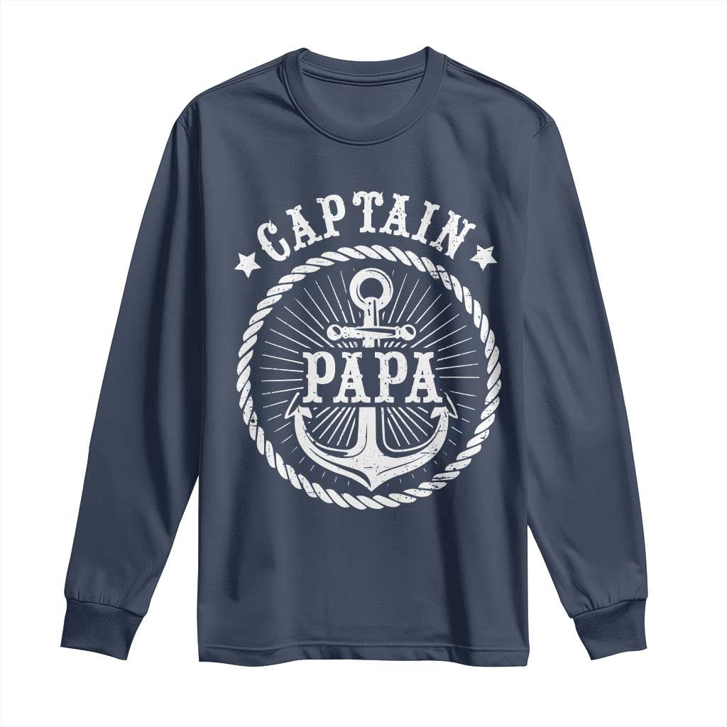 Captain Papa Long Sleeve Shirt Lake Sailor Boating