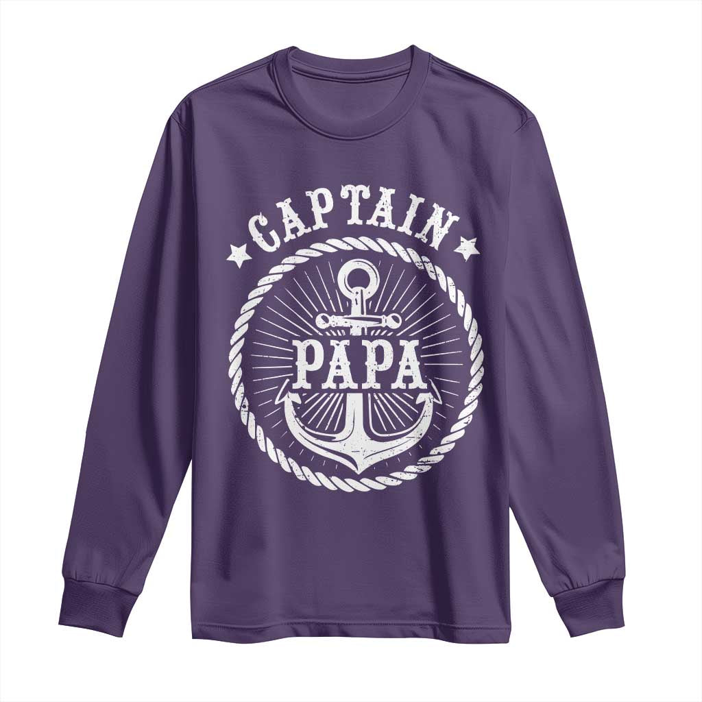 Captain Papa Long Sleeve Shirt Lake Sailor Boating