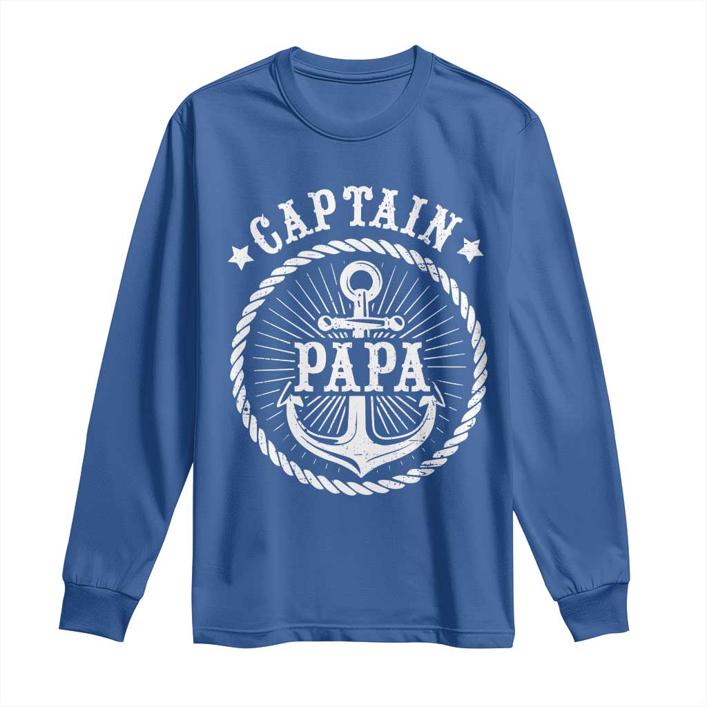 Captain Papa Long Sleeve Shirt Lake Sailor Boating