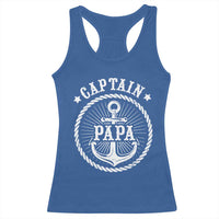 Captain Papa Racerback Tank Top Lake Sailor Boating