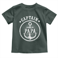 Captain Papa Toddler T Shirt Lake Sailor Boating