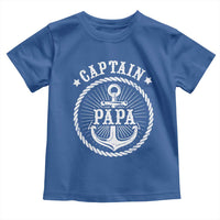 Captain Papa Toddler T Shirt Lake Sailor Boating