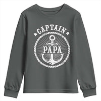 Captain Papa Youth Sweatshirt Lake Sailor Boating