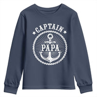 Captain Papa Youth Sweatshirt Lake Sailor Boating